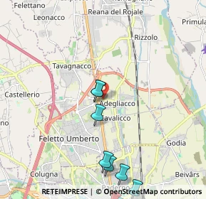 Mappa Via della Chiesa, 33010 Tavagnacco UD, Italia (2.92545)