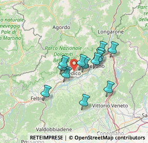 Mappa 32036 Sedico BL, Italia (9.99538)