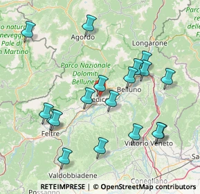Mappa 32036 Sedico BL, Italia (16.13667)