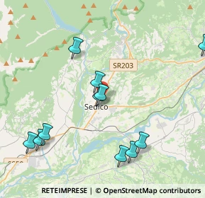 Mappa 32036 Sedico BL, Italia (6.4205)
