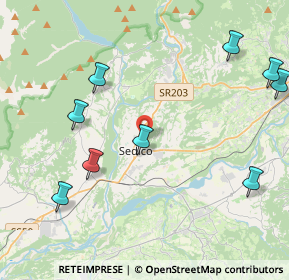 Mappa 32036 Sedico BL, Italia (6.71467)