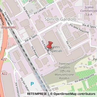 Mappa Via Klagenfurt, 34, 38121 Trento, Trento (Trentino-Alto Adige)