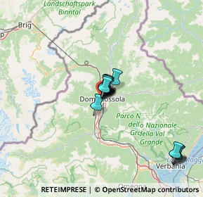 Mappa Via della Silva Paolo, 28845 Domodossola VB, Italia (9.35714)