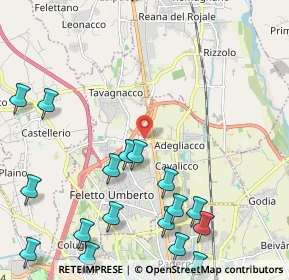 Mappa Via Vittorio Alfieri, 33010 Feletto Umberto UD, Italia (2.988)