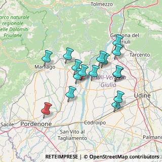 Mappa Via Livenza, 33097 Spilimbergo PN, Italia (11.91063)