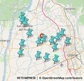 Mappa 33034 Fagagna UD, Italia (6.99313)