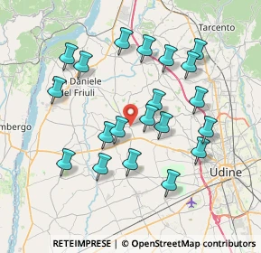 Mappa 33034 Fagagna UD, Italia (7.1555)