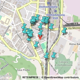 Mappa Piazza G. Chavez, 28845 Domodossola VB, Italia (0.2)
