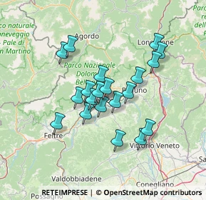Mappa Piazza Vittoria, 32036 Sedico BL, Italia (11.0285)