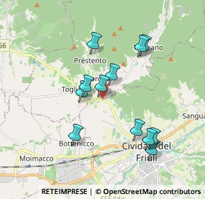 Mappa SR 356, 33043 Cividale del Friuli UD, Italia (1.68333)