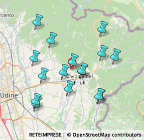 Mappa SR 356, 33043 Cividale del Friuli UD, Italia (7.12875)