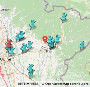 Mappa SR 356, 33043 Cividale del Friuli UD, Italia (8.435)