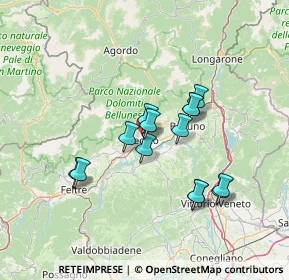 Mappa Via delle Fontane, 32036 Sedico BL, Italia (11.70071)
