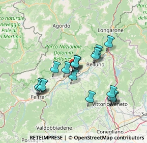 Mappa Via delle Fontane, 32036 Sedico BL, Italia (12.28316)