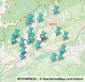 Mappa Via delle Fontane, 32036 Sedico BL, Italia (3.771)