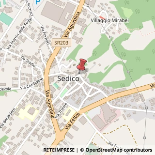 Mappa Via delle Fontane,  2, 32036 Sedico, Belluno (Veneto)