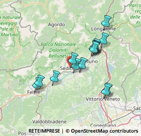 Mappa Strada Statale, 32036 Sedico BL, Italia (12.414)