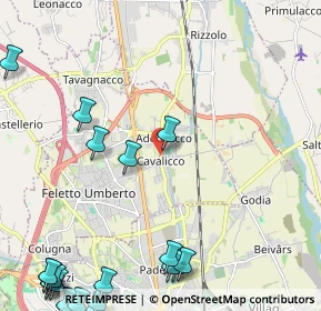 Mappa Via Centrale, 33010 Cavalicco UD, Italia (3.4325)