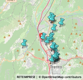 Mappa Via Innsbruck, 38100 Trento TN, Italia (3.392)