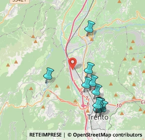 Mappa Via Innsbruck, 38100 Trento TN, Italia (4.08818)