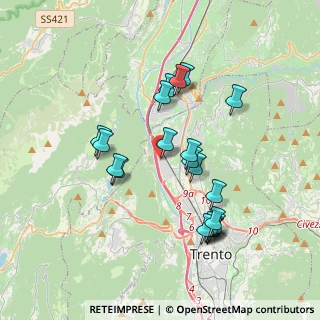 Mappa Via Innsbruck, 38100 Trento TN, Italia (3.4385)