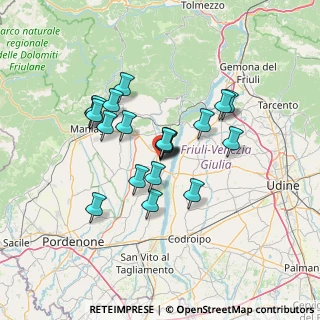 Mappa Vicolo Nino Bixio, 33097 Spilimbergo PN, Italia (10.8195)