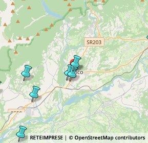 Mappa Via Agordina, 32036 Sedico BL, Italia (6.76867)