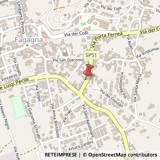 Mappa Via Porta Ferrea, 7, 33034 Fagagna UD, Italia, 33034 Fagagna, Udine (Friuli-Venezia Giulia)