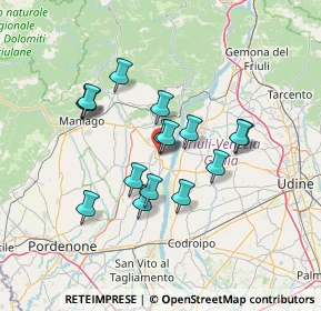 Mappa 33090 Spilimbergo PN, Italia (11.26875)