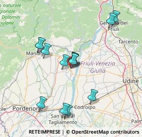 Mappa 33090 Spilimbergo PN, Italia (14.14077)