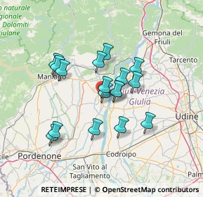 Mappa 33090 Spilimbergo PN, Italia (10.82)