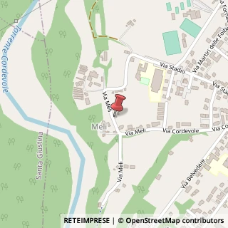 Mappa Via Meli, 7, 32036 Sedico, Belluno (Veneto)