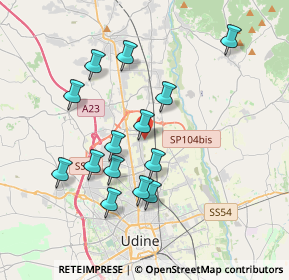 Mappa Via S. Bernardo, 33010 Feletto Umberto UD, Italia (3.50071)