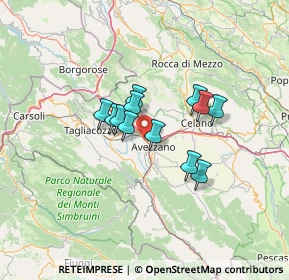 Mappa Via Tiburtina Valeria km 111, 67068 Avezzano AQ, Italia (9.57917)