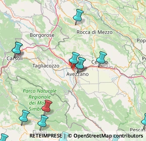 Mappa Via Tiburtina Valeria km 111, 67068 Avezzano AQ, Italia (27.6715)