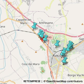 Mappa Via Tiburtina Valeria km 111, 67068 Avezzano AQ, Italia (2.20308)