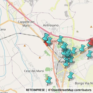 Mappa Via Tiburtina Valeria km 111, 67068 Avezzano AQ, Italia (2.443)