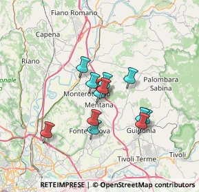 Mappa Via Francesco Borromini, 00013 Mentana RM, Italia (5.44167)