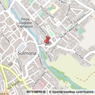 Mappa Via Fiume, 22, 67039 Sulmona, L'Aquila (Abruzzo)