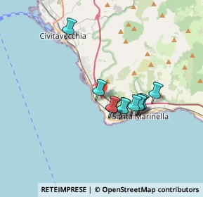 Mappa Via Oceano Pacifico, 00058 Santa Marinella RM, Italia (2.76636)