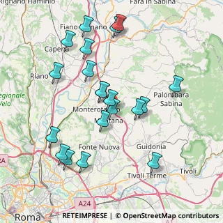 Mappa Via Enrico Fermi, 00013 Mentana RM, Italia (8.2685)