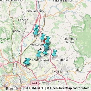 Mappa Via Enrico Fermi, 00013 Mentana RM, Italia (5.37182)
