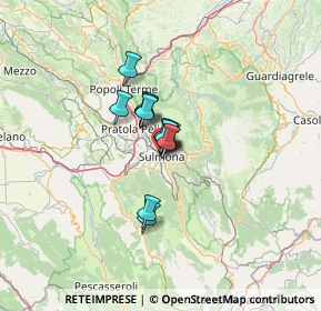 Mappa Via Panfilo Mazara, 67039 Sulmona AQ, Italia (6.81333)