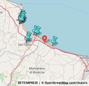 Mappa Autostrada A14 Bologna-Taranto direzione Taranto km 458+600, 86036 Montenero di bisaccia CB, Italia (9.24462)