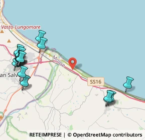 Mappa Autostrada A14 Bologna-Taranto direzione Taranto km 458+600, 86036 Montenero di bisaccia CB, Italia (6.03)