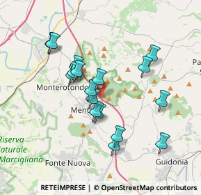 Mappa Autostrada del Sole, 00013 Mentana RM, Italia (3.42706)