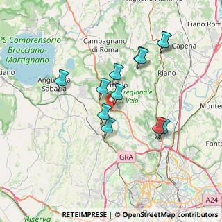 Mappa Via Monte dell'Ara, 00060 Formello RM, Italia (6.9425)