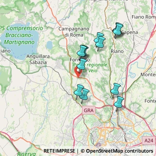 Mappa Via Monte dell'Ara, 00060 Formello RM, Italia (7.63154)