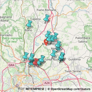 Mappa Via di Valle Ricca, 00138 Roma RM, Italia (7.0955)
