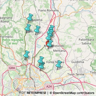 Mappa Via di Valle Ricca, 00138 Roma RM, Italia (6.62167)
